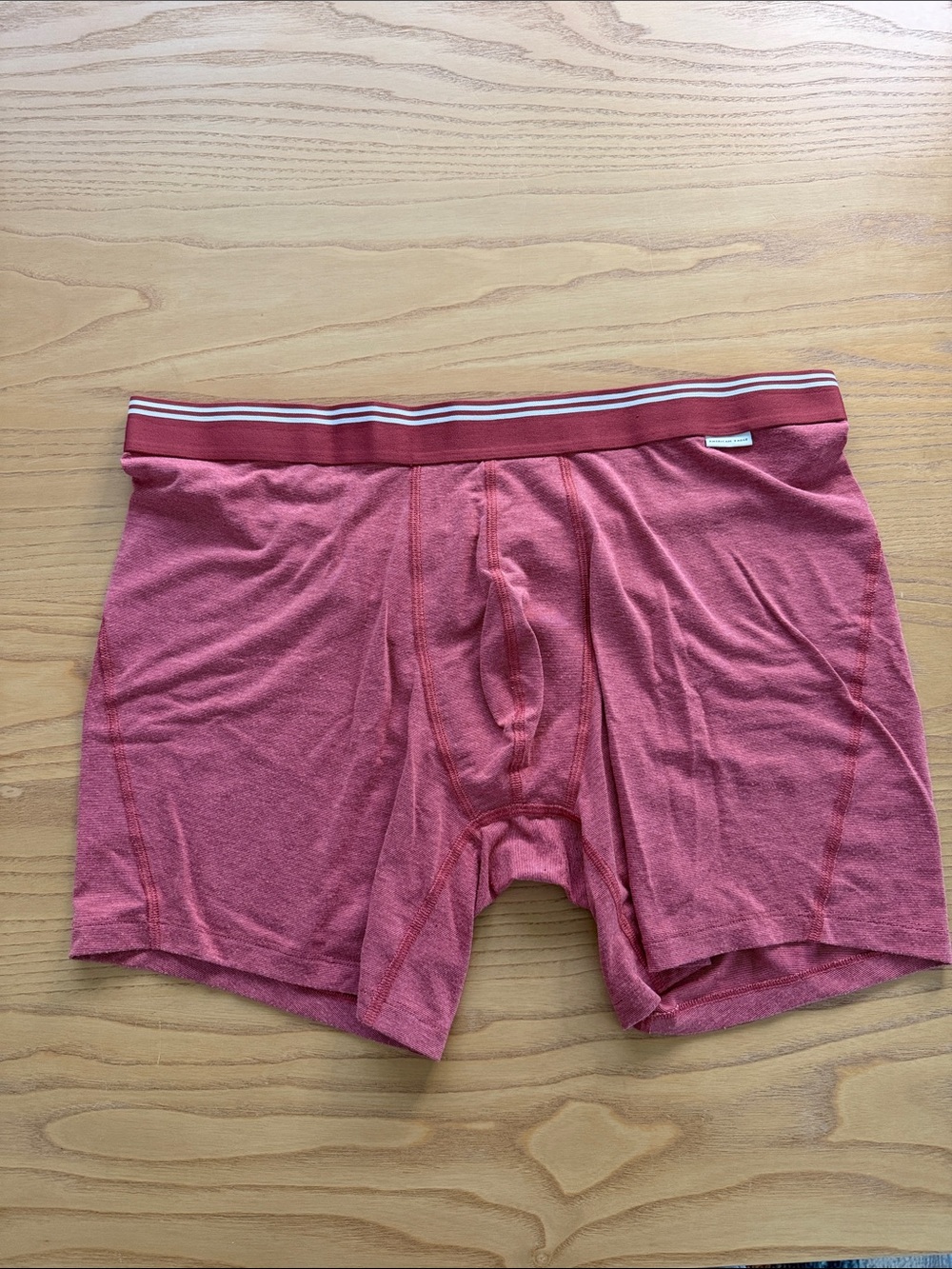 American Eagle Outfitters Red Boxer Briefs with Striped Waistband